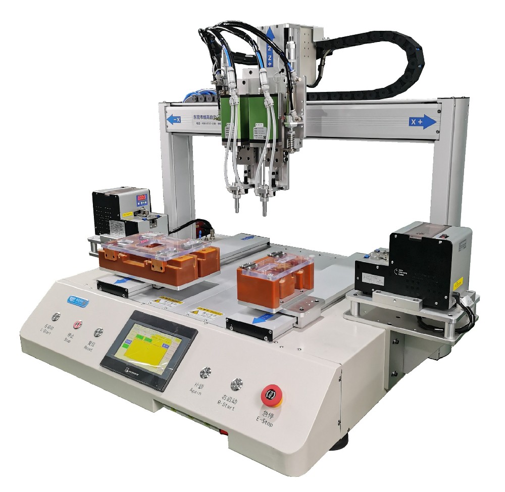 雙頭雙供料器吸取式自動(dòng)鎖螺絲機(jī)VGLS-TP7441V